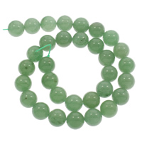 Green Aventurine Beads Round natural Approx 1mm Sold Per Approx 15 Inch Strand