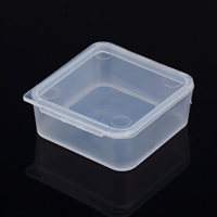 Jewelry Beads Container, Polypropylene(PP), Square, 39x39x16mm, 1000PCs/Lot, Sold By Lot