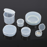 Jewelry Beads Container Polypropylene(PP) Flat Round Sold By PC