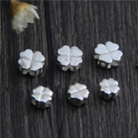 Perline in argento sterlina 925, 925 argento sterlina, trifoglio quattro petali, formato differente per scelta, 20PC/lotto, Venduto da lotto