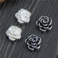 925 Sterling Silver Beads, Flower, different materials for choice, 12mm, Hole:Approx 1.6mm, 5PCs/Lot, Sold By Lot