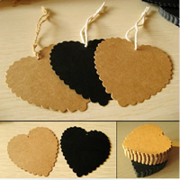 Kraft Label Tag Heart Sold By Bag