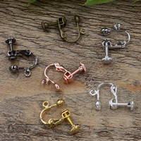 Brass Screw Back Clip-on Earring Findings plated nickel lead & cadmium free Sold By Bag