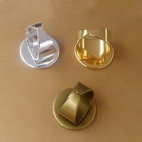 Brass Ring Bezel Base, Ορείχαλκος, Flat Γύρος, επιχρυσωμένο, διαφορετική εσωτερική διάμετρο για την επιλογή, περισσότερα χρώματα για την επιλογή, νικέλιο, μόλυβδο και κάδμιο ελεύθεροι, 16-25mm, Μέγεθος:6-9, 20PCs/τσάντα, Sold Με τσάντα