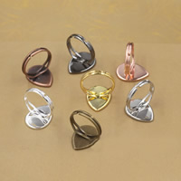 Brass Ring ring Base, Mässing, Dropp, plated, olika innerdiameter, för val & justerbar, fler färger för val, nickel, bly och kadmium gratis, 13-25mm, Storlek:6-9, 20PC/Bag, Säljs av Bag