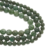 Gemstone Chips Celadonite Round natural Grade AAA Sold Per Approx 15.5 Inch Strand