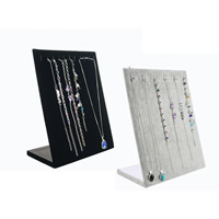 Exibição de colar de veludo, pelúcia, with papelão, Mais cores pare escolha, 250x200x100mm, 5PCs/Lot, vendido por Lot