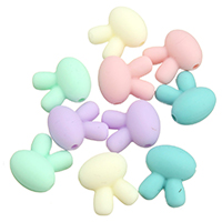 Perles de silicone, lapin, Approbation de la FDA, plus de couleurs à choisir, 15x18x10.50mm, Trou:Environ 2mm, 100PC/sac, Vendu par sac