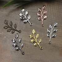 Brass Jewelry Pendants Leaf plated nickel lead & cadmium free Approx 1.5mm Sold By Bag