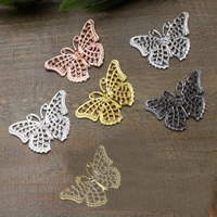 Brass Cabochon Butterfly plated nickel lead & cadmium free Sold By Bag