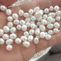 Naturliga sötvattenspärla lösa pärlor, Freshwater Pearl, olika storlek för val & inget hål, Grade AAAA, 500G/Bag, Säljs av Bag