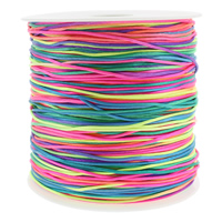 Cuerda de Nylon, cordón de nylon, con carrete de plástico, multicolor, 1.2mm, aproximado 100m/Carrete, Vendido por Carrete