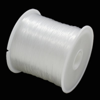 Linha de Cristal, with carretel plástico, limpo, 0.45mm, 25PCs/Bag, Aprox 30m/PC, vendido por Bag