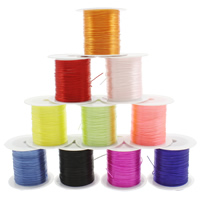 Crystal Thread, with plastic spool, elastic, mixed colors, 0.6mm, 25PCs/Bag, Approx 10m/PC, Sold By Bag