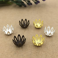 Brass Bead Cap Flower plated nickel lead & cadmium free 12mm Approx 1.5mm Sold By Bag