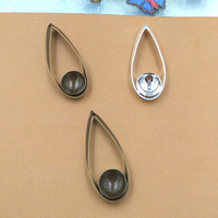Brass Pendant Setting Teardrop plated nickel lead & cadmium free 28mm Approx 1.5mm Inner Approx 8mm Sold By Bag