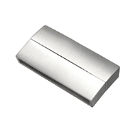 Stainless Steel Magnetic Clasp Rectangle plated brushed & matte Approx Sold By Lot