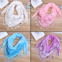 Fashion Scarf Lace with Plastic Sequin Sold By Bag