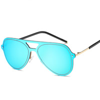 Fashion zonnebril, Zinc Alloy, met PC plastic lens, gold plated, uniseks, meer kleuren voor de keuze, lood en cadmium vrij, 147x56x150mm, Verkocht door PC