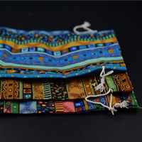 Jewelry Pouches Bags, Cotton Fabric, different size for choice & mixed, 10PCs/Bag, Sold By Bag