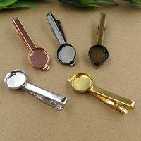 Slipse nål, Messing, forgyldt, flere farver til valg, nikkel, bly & cadmium fri, 55x5mm, Indvendig diameter:Ca. 16mm, 10pc'er/Bag, Solgt af Bag