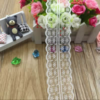 Lace Trim & Ribbon white nickel lead & cadmium free 46mm Sold By Lot