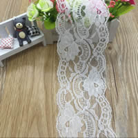 Lace Trim & Ribbon white nickel lead & cadmium free 95mm Sold By Lot