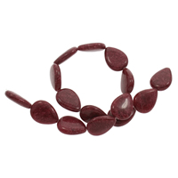 Dyed Marble Beads Teardrop Approx 1mm Approx Sold Per Approx 14.5 Inch Strand