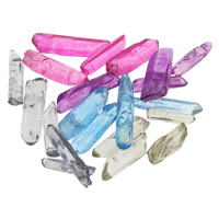 Natural Quartz Jewelry Beads, no hole, more colors for choice, 6x15-7x29mm, 5PCs/Bag, Sold By Bag