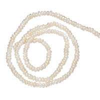 Keishi kultivované sladkovodní perle, Sladkovodní Pearl, přírodní, bílý, 2-3mm, Otvor:Cca 0.8mm, Prodáno za Cca 13.5 inch Strand