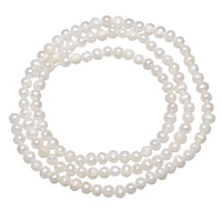 Bulvių išauginti gėlavandenių perlų karoliukai, Gėlo vandens perlų, Bulvė, natūralus, baltas, Įvertinimas A., 2-3mm, Skylė:Apytiksliai 0.8mm, Parduota už Apytiksliai 15 Inch Strand