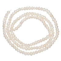 Brambor pěstované sladkovodní perle, Sladkovodní Pearl, přírodní, bílý, 2.5-3.5mm, Otvor:Cca 0.8mm, Prodáno za Cca 14.5 inch Strand