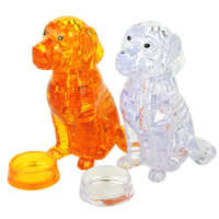 Kunststoff Ziegelstein-Spielzeug, Hund, keine, 50x100x60mm, 3PCs/Tasche, verkauft von Tasche