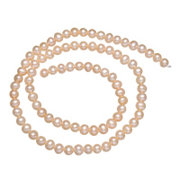 Kulaté kultivované sladkovodní perle, Sladkovodní Pearl, Kolo, přírodní, nachový, Grade AA, 4-5mm, Otvor:Cca 0.8mm, Prodáno za 15 inch Strand