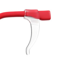 Silikon Hak Okulary uszu, 10-15mm, otwór:około 5x2mm, 10par/torba, sprzedane przez torba