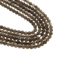 Natural Smoky Quartz Beads Round Approx 1mm Sold By Strand