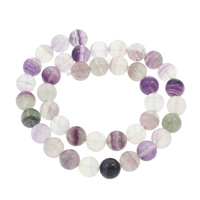 Viola Fluorite perla, Cerchio, formato differente per scelta, Foro:Appross. 1mm, Venduto per Appross. 14.5 pollice filo