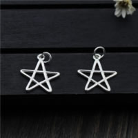 925 Sterling Silver Pendant Star Approx 2mm Sold By Lot