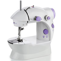 Plástico Mini máquina de coser, con fundición, Blanco, 200x150x100mm, Vendido por UD