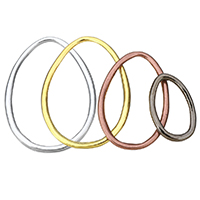 Κράμα ψευδάργυρου σύνδεση Ring, επιχρυσωμένο, διαφορετικό μέγεθος για την επιλογή, περισσότερα χρώματα για την επιλογή, νικέλιο, μόλυβδο και κάδμιο ελεύθεροι, 100PCs/Παρτίδα, Sold Με Παρτίδα