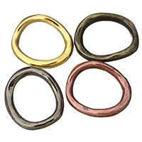 Cink Alloy Povezivanje Ring, pozlaćen, više boja za izbor, nikal, olovo i kadmij besplatno, 18x21x3mm, Unutarnji promjer:Približno 12x15mm, 100računala/Lot, Prodano By Lot