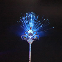 Plastic Fiber Optic Wand with rhinestone Sold By PC
