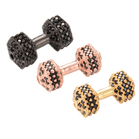 Cubic Zirconia Micro Pave Brass Beads plated micro pave cubic zirconia lead & cadmium free Approx 2-3mm Sold By Bag
