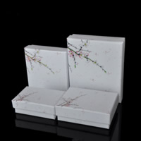 Karton Nakit Box Set, Papir, prst prsten & ogrlica, s Spužva, različitih stilova za izbor, Prodano By Lot