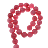 Natürliche Rosa Achat Perlen, rund, verschiedene Größen vorhanden, Bohrung:ca. 1mm, verkauft per ca. 15 ZollInch Strang