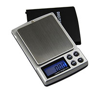 Digital Pocket Scale Stainless Steel with Plastic Rectangle Sold By PC