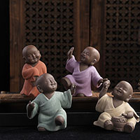 Tea Pet Decoration Porcelain Buddhist Monk Sold By PC