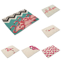 Place Mats Cotton Fabric Rectangle applicable to western & with letter pattern Sold By PC