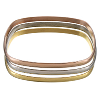 Stainless Steel Bangle plated for woman 5.50mm Inner Approx Sold By Set
