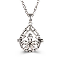 Pregnant Ball Locket Pendant Brass Teardrop plated hollow lead & cadmium free 20mm-30mm Approx 2-4mm Sold By PC